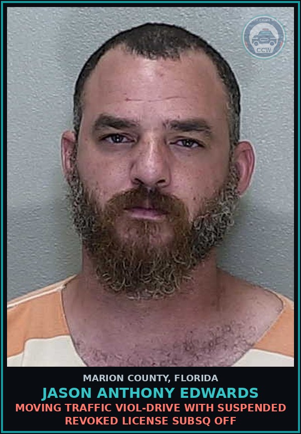 Booking mugshot of JASON ANTHONY EDWARDS in Marion County