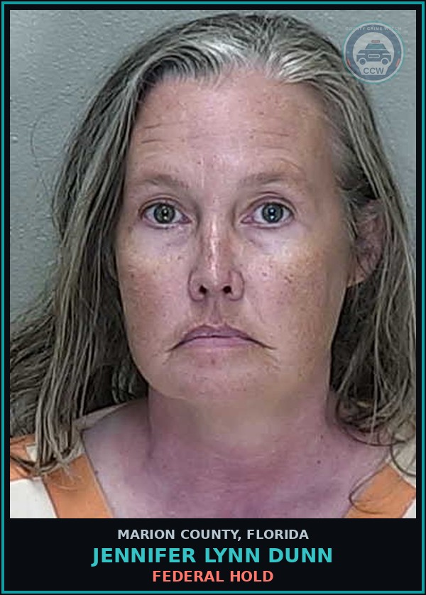 Booking mugshot of JENNIFER LYNN DUNN in Marion County