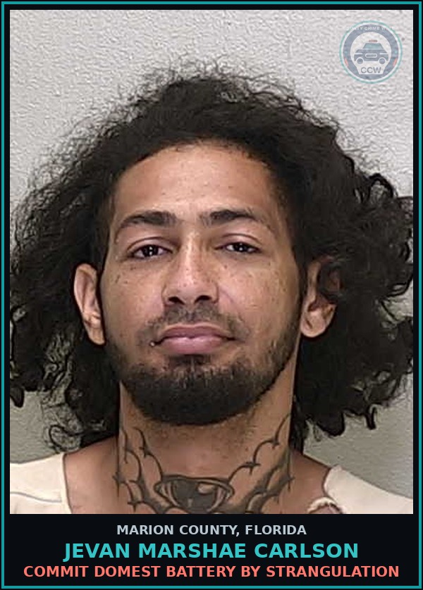 Booking mugshot of JEVAN MARSHAE CARLSON in Marion County