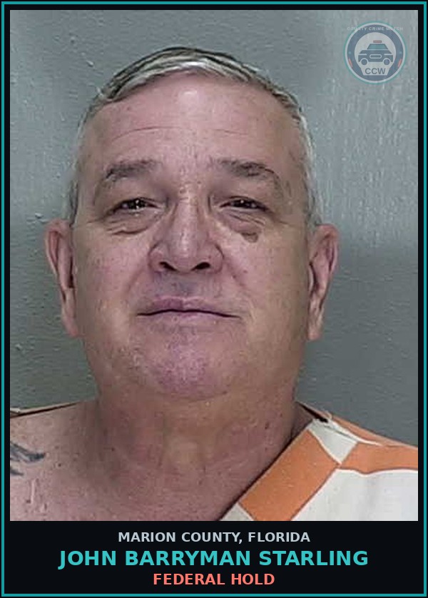 Booking mugshot of JOHN BARRYMAN STARLING in Marion County