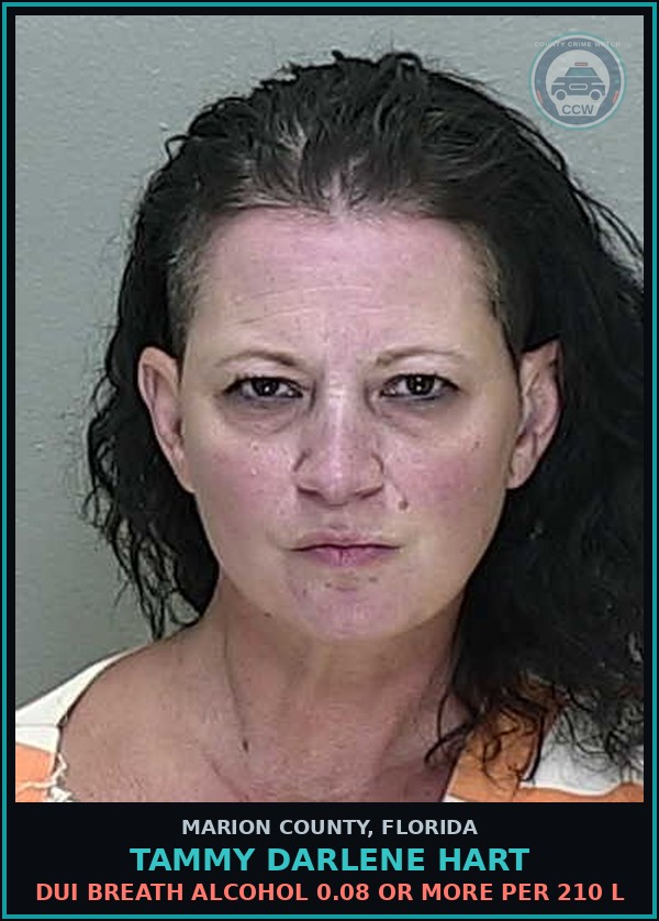 Booking mugshot of TAMMY DARLENE HART in Marion County
