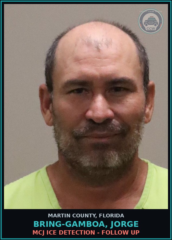 Booking mugshot of BRING-GAMBOA, JORGE in Martin County