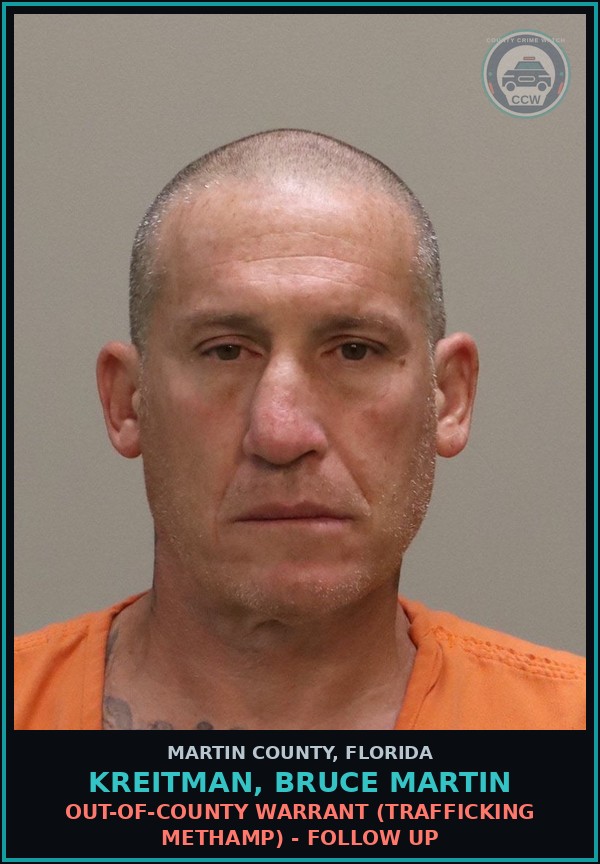 Booking mugshot of KREITMAN, BRUCE MARTIN in Martin County