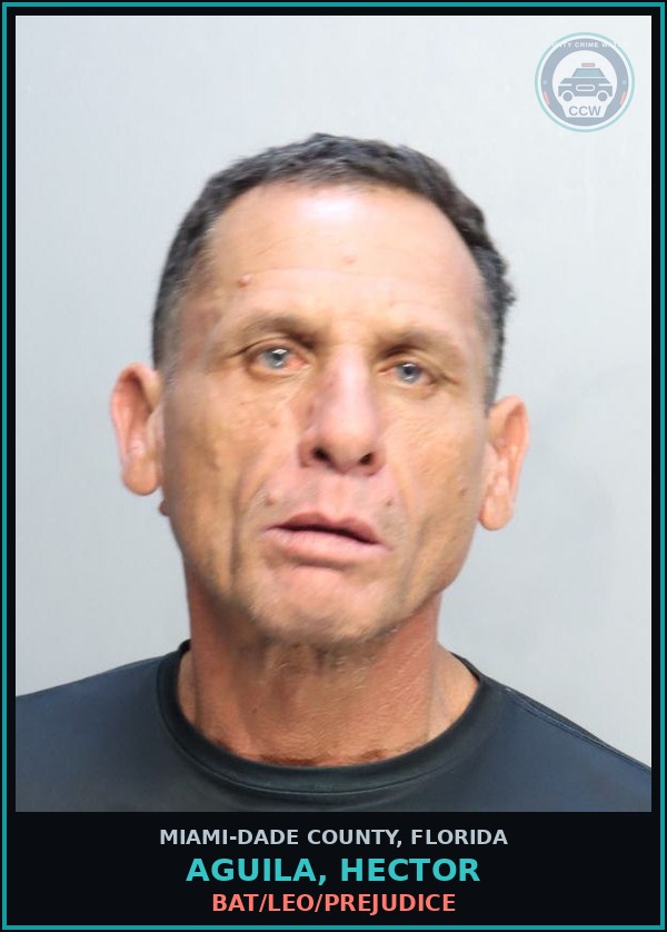 Booking mugshot of AGUILA, HECTOR in Miami-Dade County