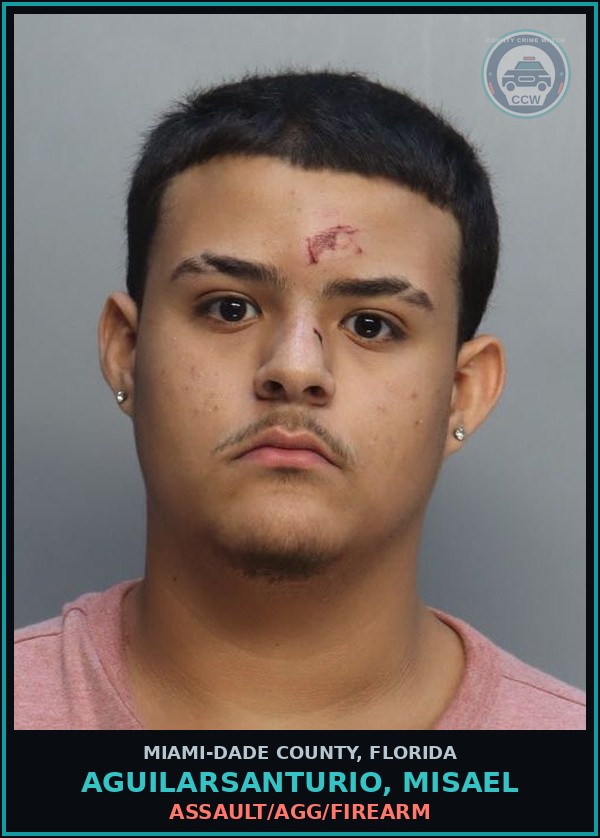 Booking mugshot of AGUILARSANTURIO, MISAEL in Miami-Dade County