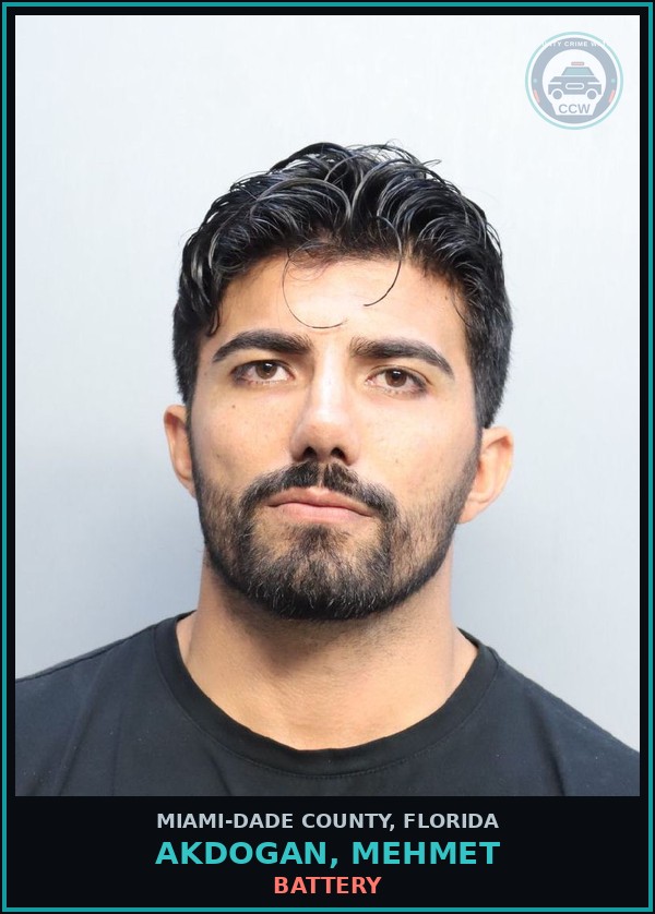 Booking mugshot of AKDOGAN, MEHMET in Miami-Dade County