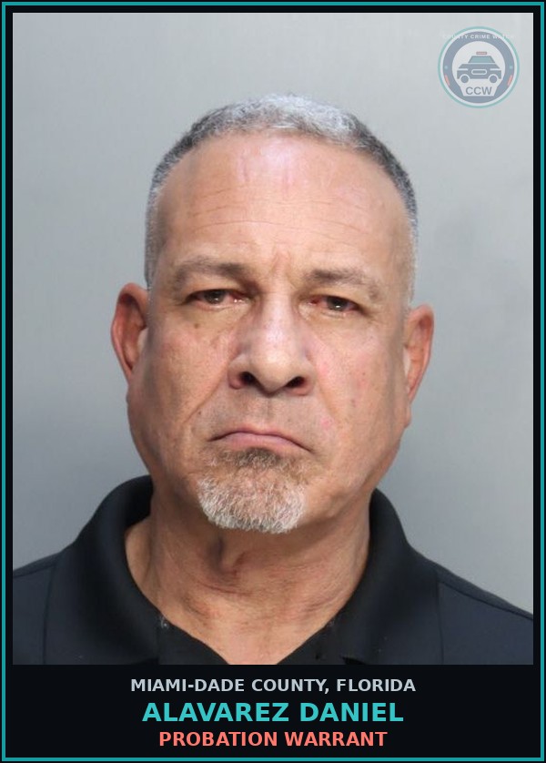 Booking mugshot of ALAVAREZ DANIEL in Miami-Dade County