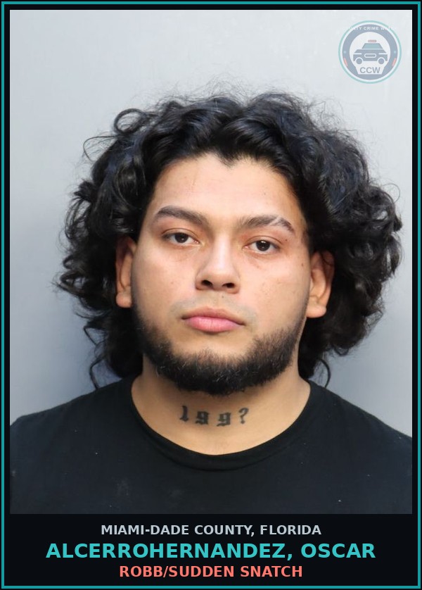 Booking mugshot of ALCERROHERNANDEZ, OSCAR in Miami-Dade County