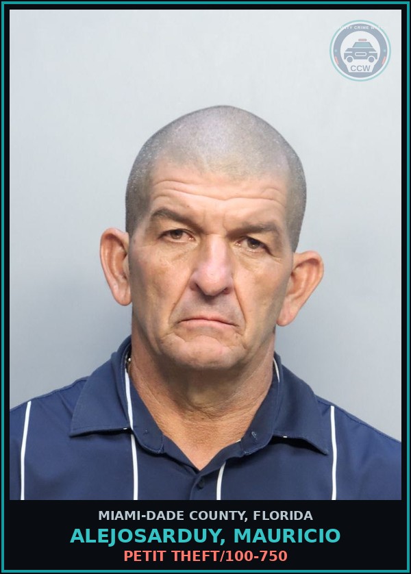 Booking mugshot of ALEJOSARDUY, MAURICIO in Miami-Dade County