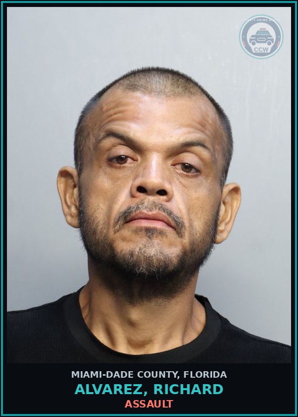 Booking mugshot of ALVAREZ, RICHARD in Miami-Dade County
