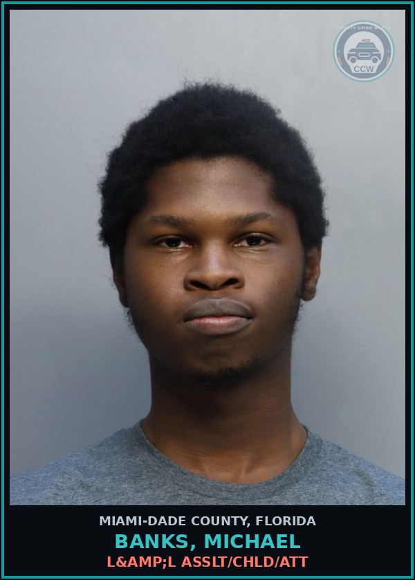 Booking mugshot of BANKS, MICHAEL in Miami-Dade County