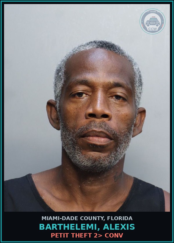 Booking mugshot of BARTHELEMI, ALEXIS in Miami-Dade County