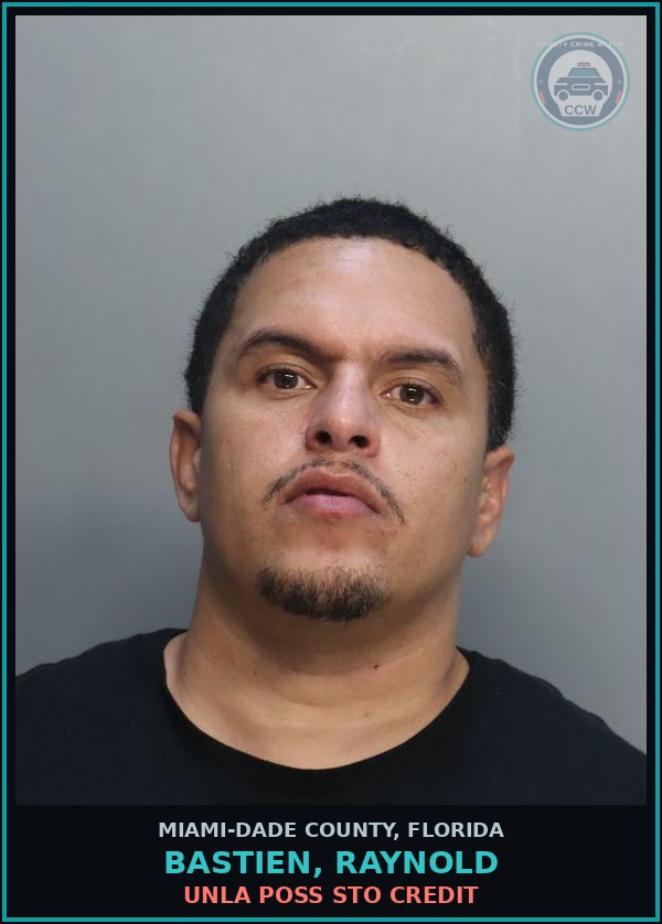 Booking mugshot of BASTIEN, RAYNOLD in Miami-Dade County