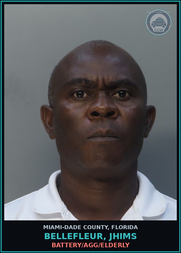 Booking mugshot of BELLEFLEUR, JHIMS in Miami-Dade County