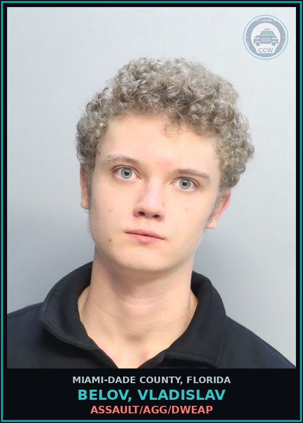 Booking mugshot of BELOV, VLADISLAV in Miami-Dade County