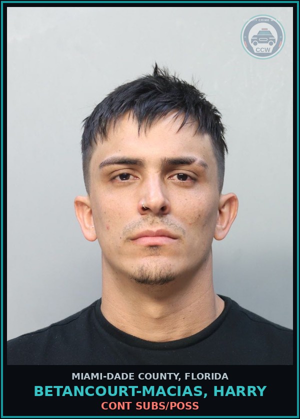 Booking mugshot of BETANCOURT-MACIAS, HARRY in Miami-Dade County