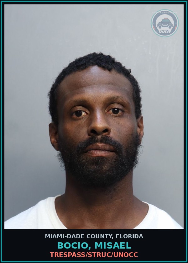 Booking mugshot of BOCIO, MISAEL in Miami-Dade County