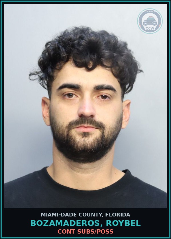 Booking mugshot of BOZAMADEROS, ROYBEL in Miami-Dade County