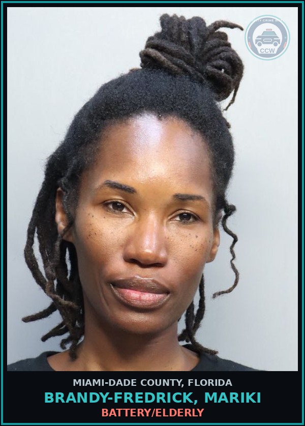 Booking mugshot of BRANDY-FREDRICK, MARIKI in Miami-Dade County