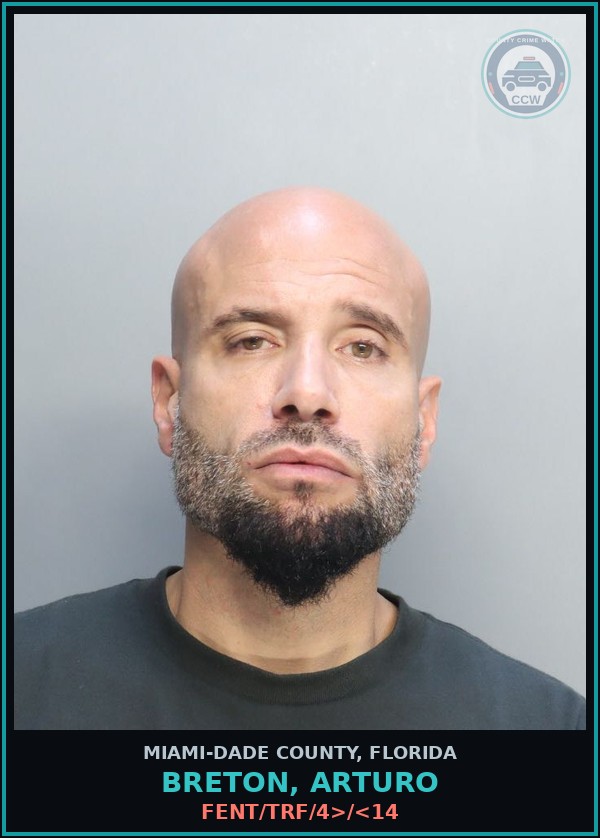 Booking mugshot of BRETON, ARTURO in Miami-Dade County