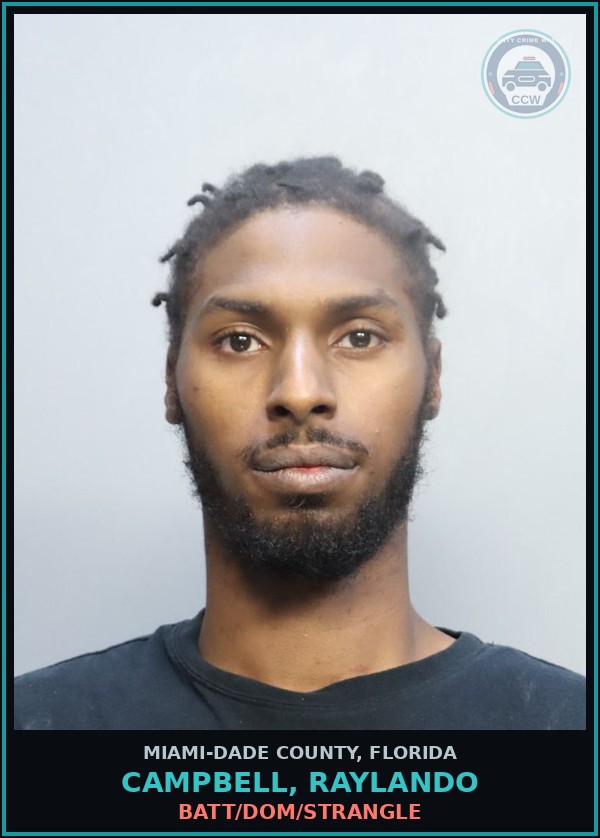 Booking mugshot of CAMPBELL, RAYLANDO in Miami-Dade County