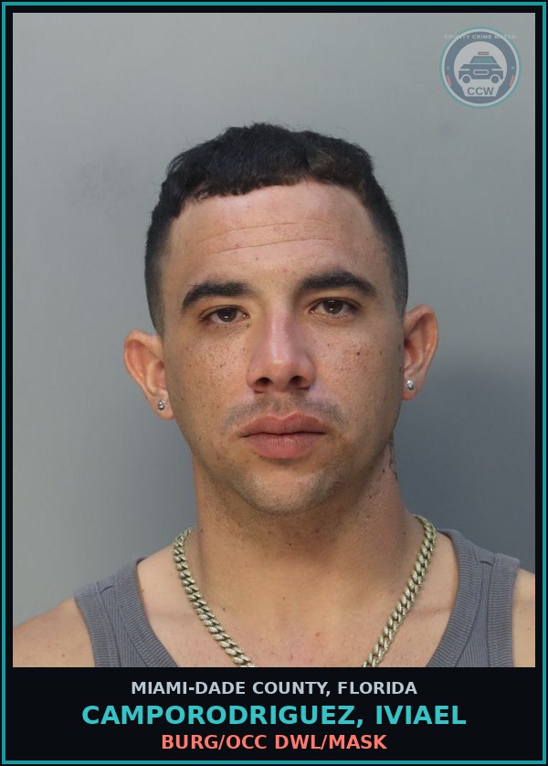 Booking mugshot of CAMPORODRIGUEZ, IVIAEL in Miami-Dade County