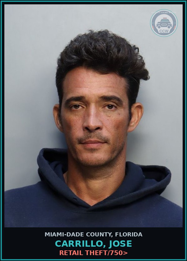 Booking mugshot of CARRILLO, JOSE in Miami-Dade County