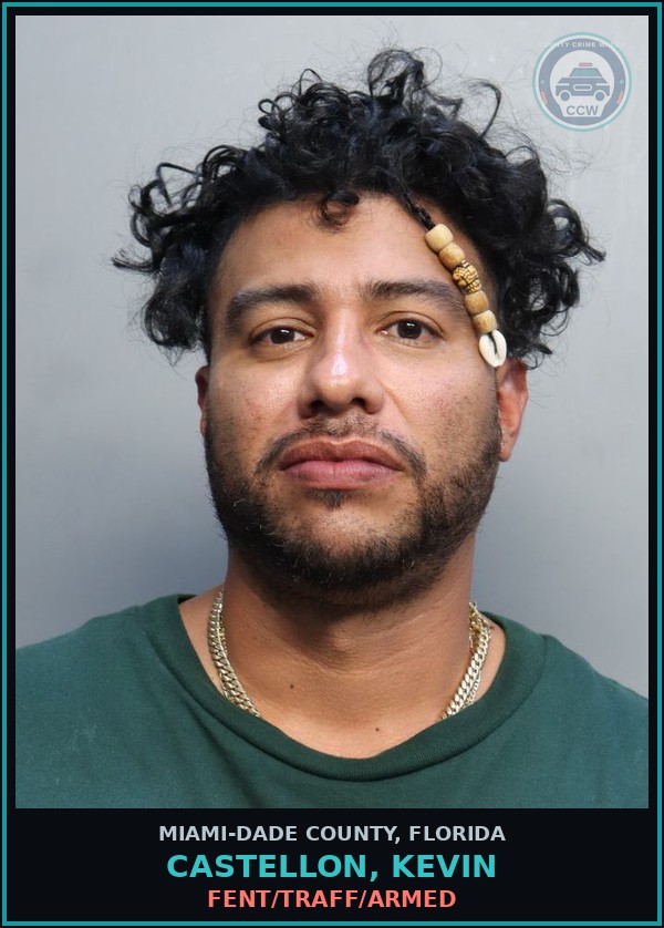 Booking mugshot of CASTELLON, KEVIN in Miami-Dade County
