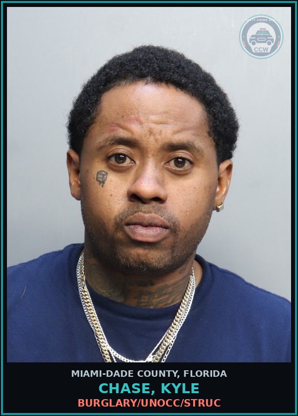 Booking mugshot of CHASE, KYLE in Miami-Dade County