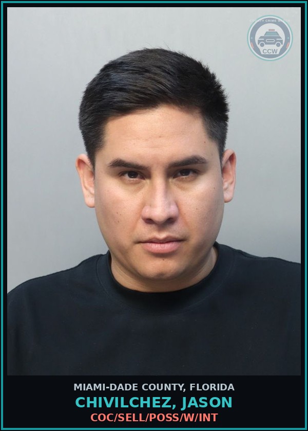 Booking mugshot of CHIVILCHEZ, JASON in Miami-Dade County