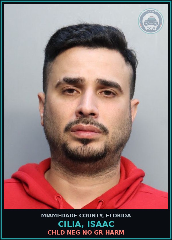 Booking mugshot of CILIA, ISAAC in Miami-Dade County