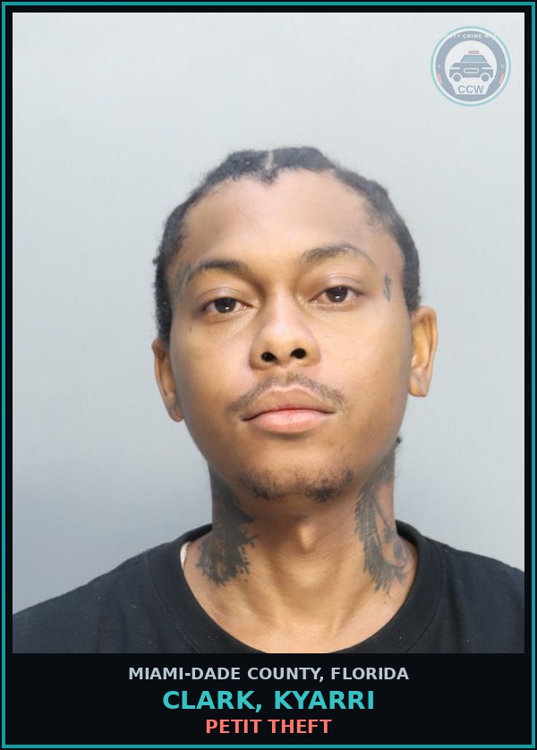 Booking mugshot of CLARK, KYARRI in Miami-Dade County