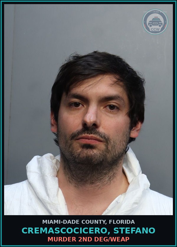 Booking mugshot of CREMASCOCICERO, STEFANO in Miami-Dade County