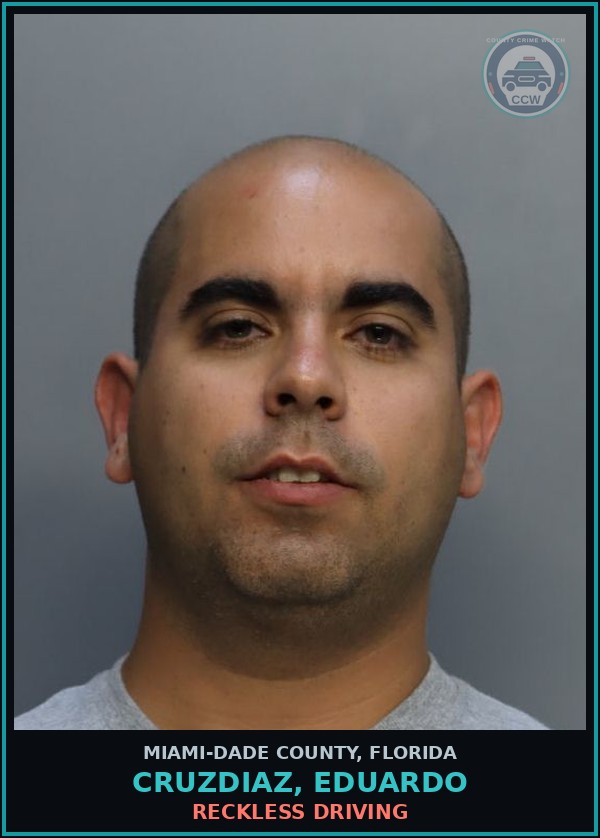 Booking mugshot of CRUZDIAZ, EDUARDO in Miami-Dade County