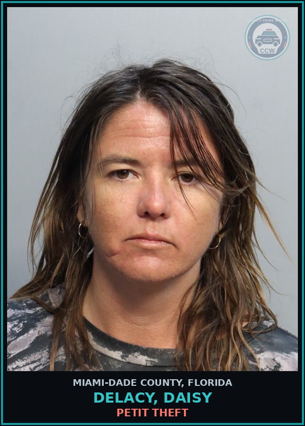 Booking mugshot of DELACY, DAISY in Miami-Dade County