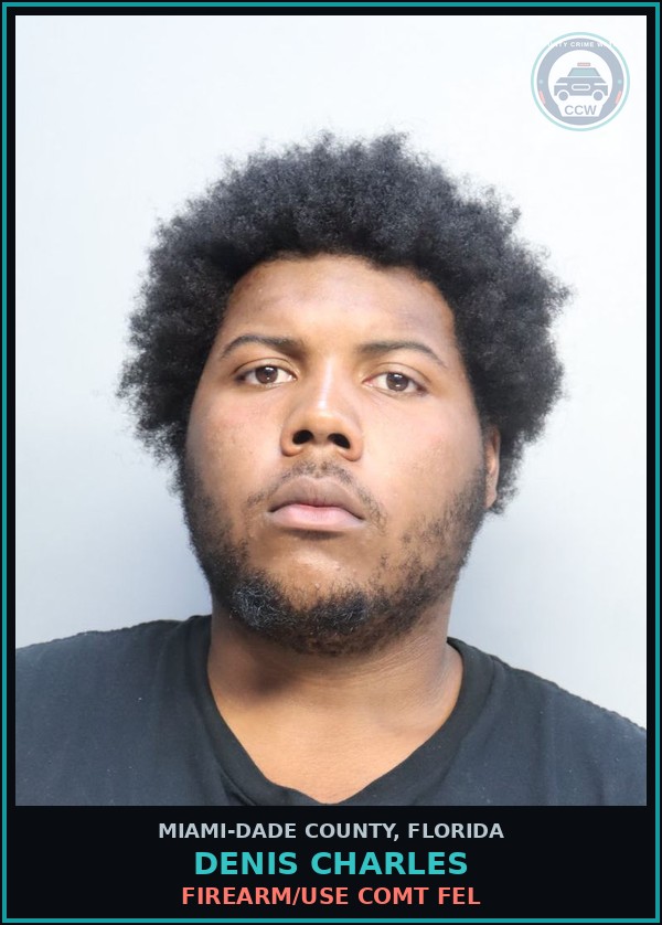 Booking mugshot of DENIS CHARLES in Miami-Dade County