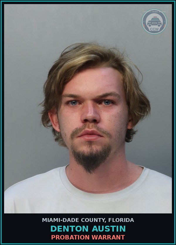 Booking mugshot of DENTON AUSTIN in Miami-Dade County