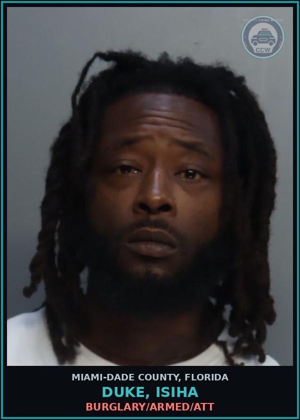 Booking mugshot of DUKE, ISIHA in Miami-Dade County