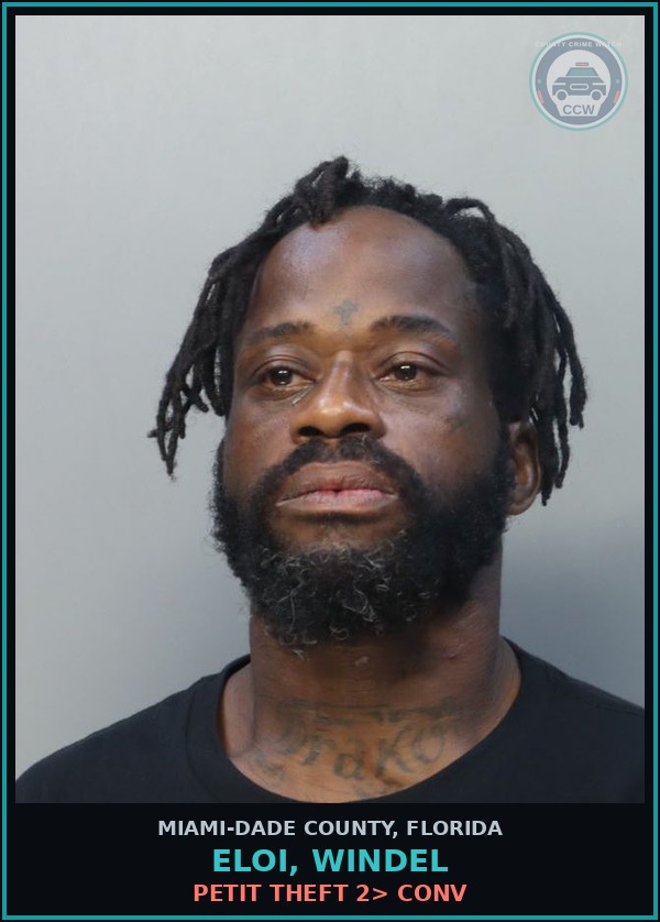 Booking mugshot of ELOI, WINDEL in Miami-Dade County