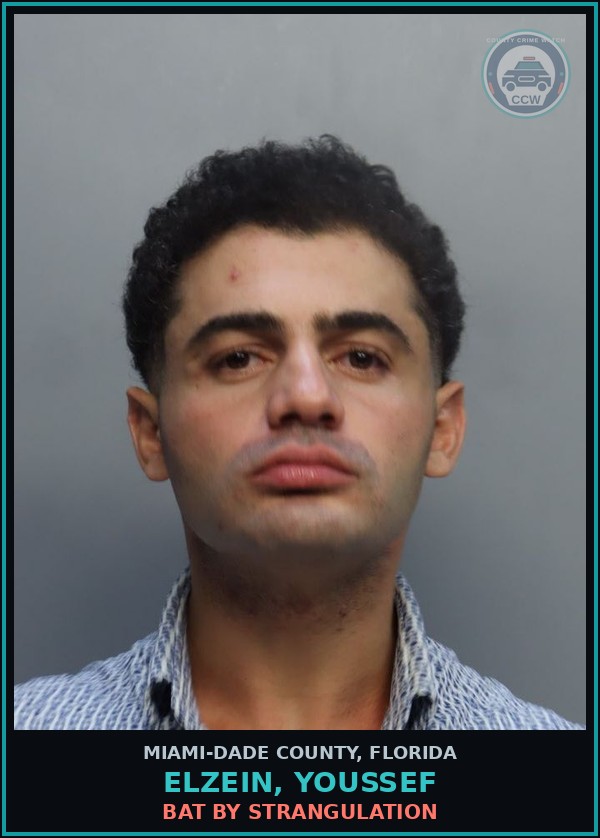Booking mugshot of ELZEIN, YOUSSEF in Miami-Dade County