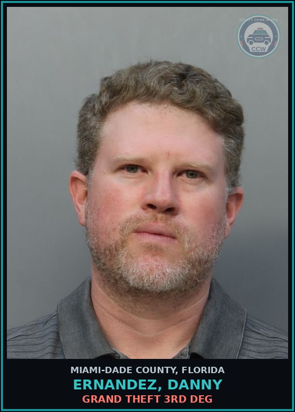 Booking mugshot of ERNANDEZ, DANNY in Miami-Dade County