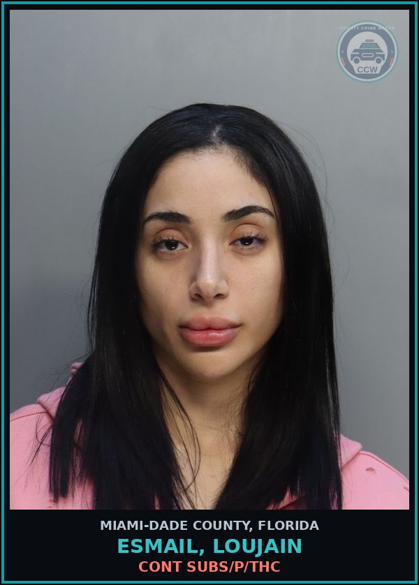Booking mugshot of ESMAIL, LOUJAIN in Miami-Dade County