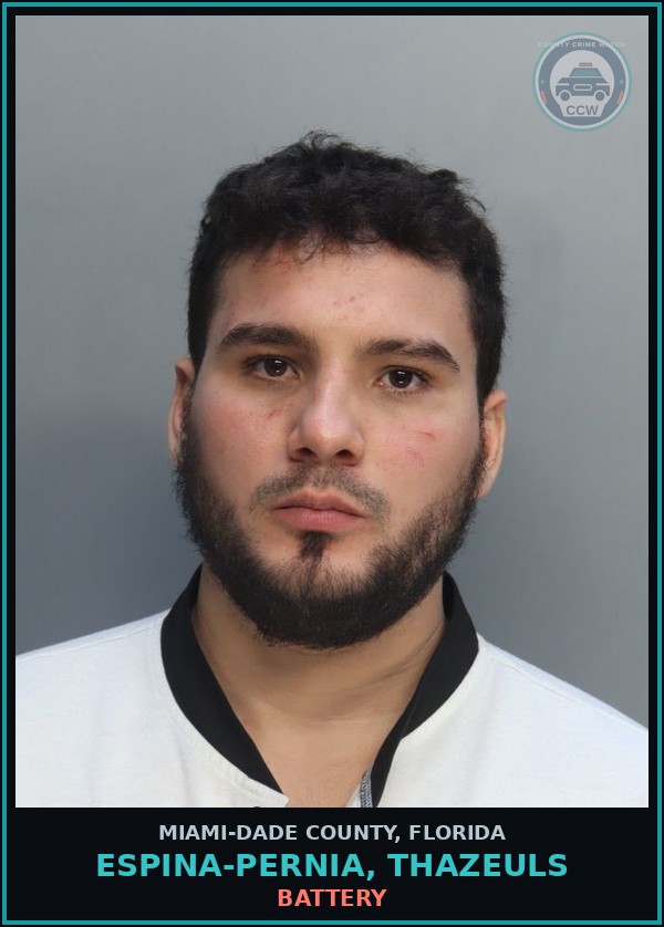Booking mugshot of ESPINA-PERNIA, THAZEULS in Miami-Dade County