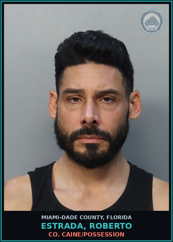 Booking mugshot of ESTRADA, ROBERTO in Miami-Dade County