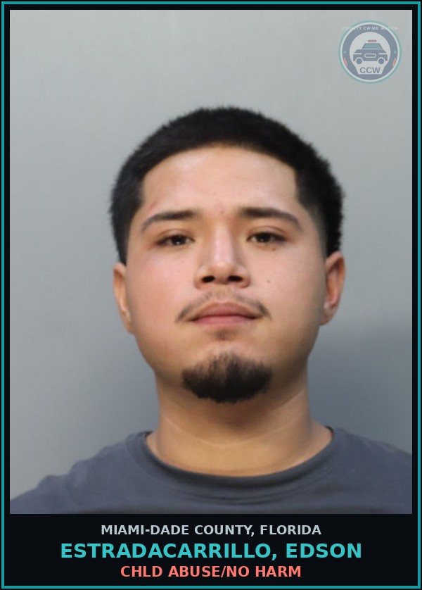 Booking mugshot of ESTRADACARRILLO, EDSON in Miami-Dade County