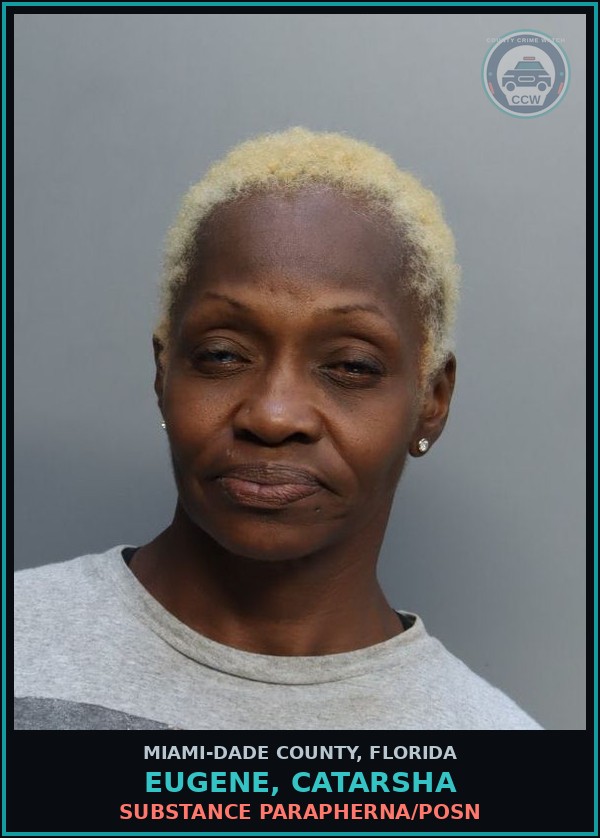 Booking mugshot of EUGENE, CATARSHA in Miami-Dade County