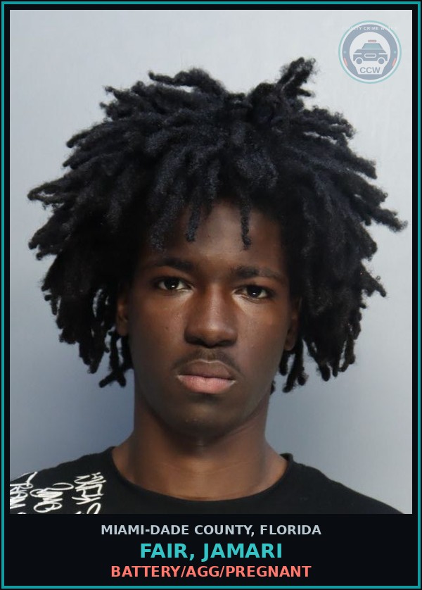 Booking mugshot of FAIR, JAMARI in Miami-Dade County