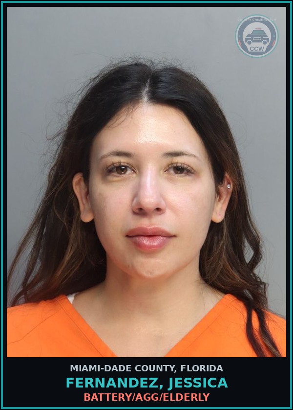 Booking mugshot of FERNANDEZ, JESSICA in Miami-Dade County