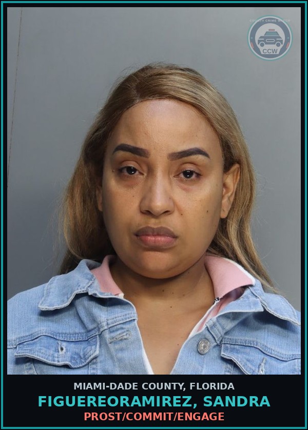 Booking mugshot of FIGUEREORAMIREZ, SANDRA in Miami-Dade County