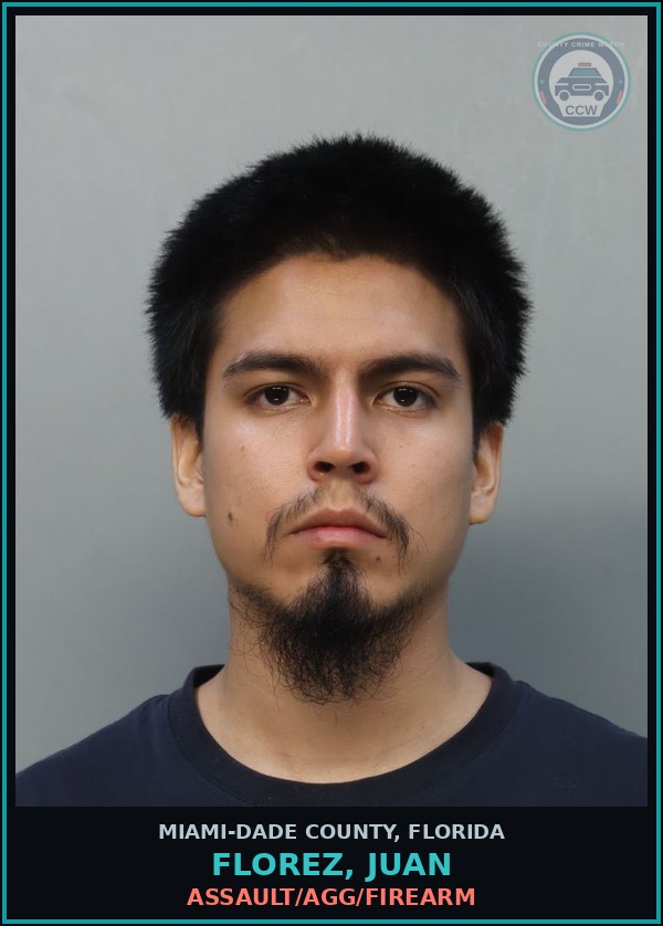 Booking mugshot of FLOREZ, JUAN in Miami-Dade County